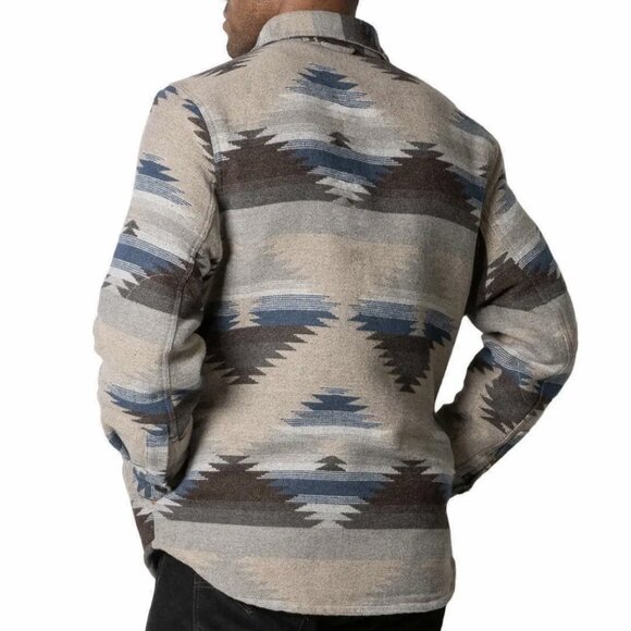 JACHS Mens Wool Blend Button-up Jacket \\ Size M // Aztec Southwestern Quilted - Picture 12 of 12